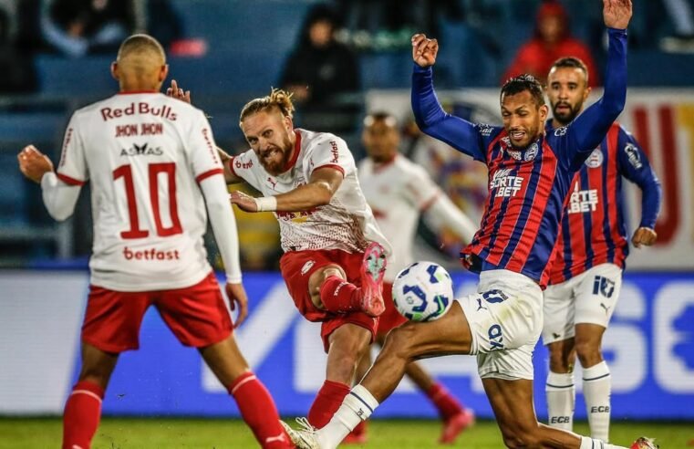Bahia atropela Bragantino com golaços e cola nos líderes do Brasileiro