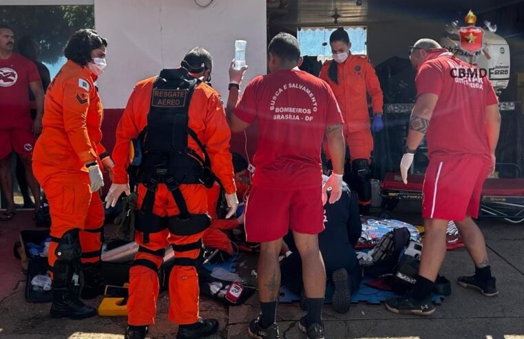 Bombeiros resgatam homem de 37 anos após afogamento próximo à Ponte JK
