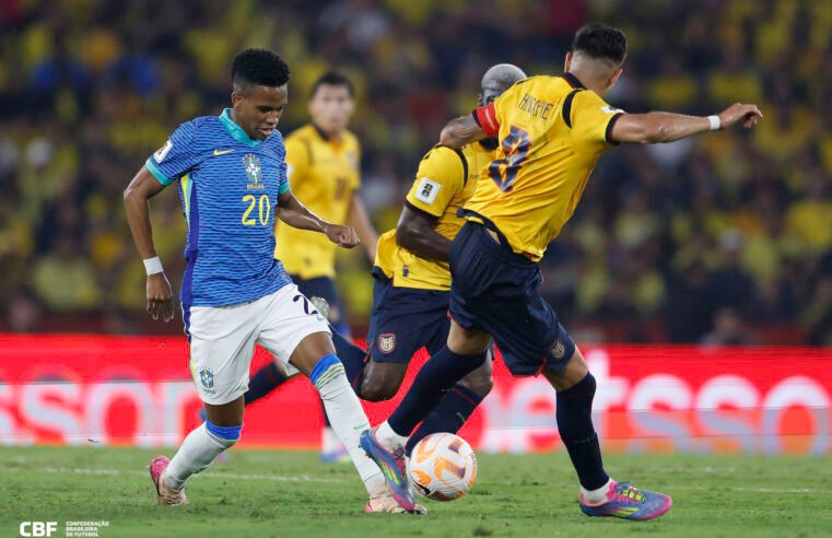 Brasil lembra time de Dorival com empate sem brilho no Equador na estreia de Ancelotti