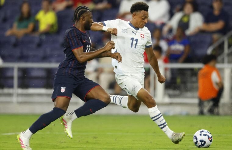 EUA é goleado pela Suíça (4-0), sua quarta derrota consecutiva