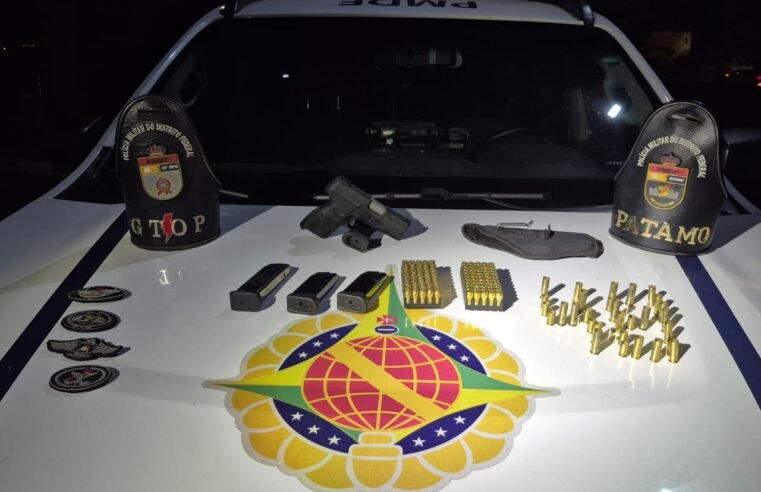 Homem é preso após efetuar disparos em empresa no Riacho Fundo II