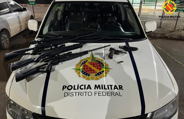Homem é preso por porte ilegal de arma de fogo em Samambaia após denúncia de violência doméstica