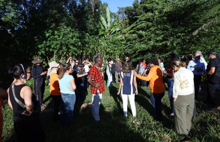 Horto florestal da UBS 1 do Lago Norte recebe membros de agência da ONU