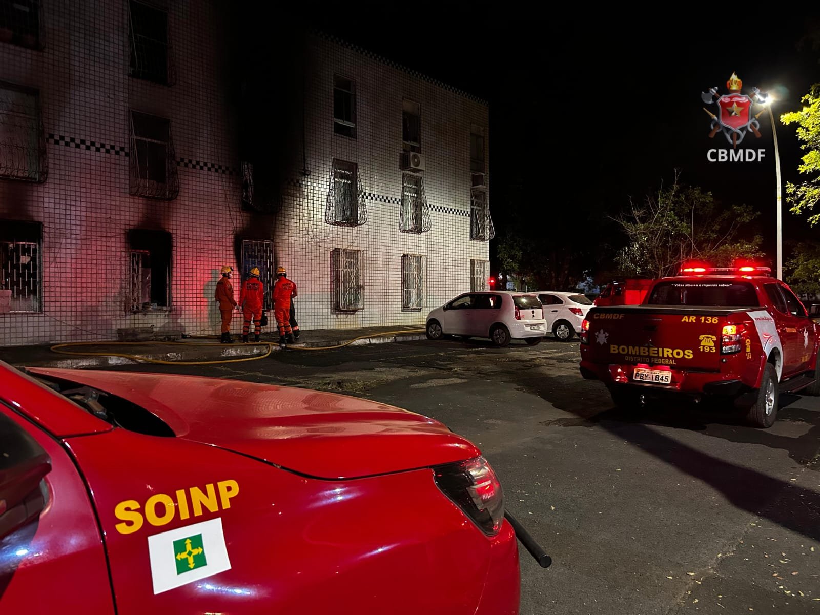 Idoso morre após incêndio em um apartamento na Asa Sul