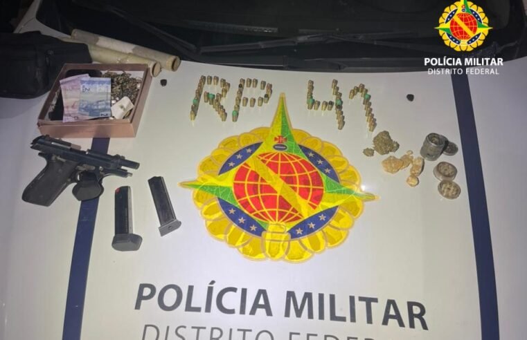 PMDF apreende arma de fogo, drogas e produtos de roubo em operação no Café Sem Troco