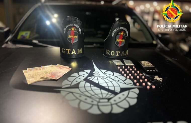 PMDF apreende ecstasy e skunk após abordagem em Taguatinga