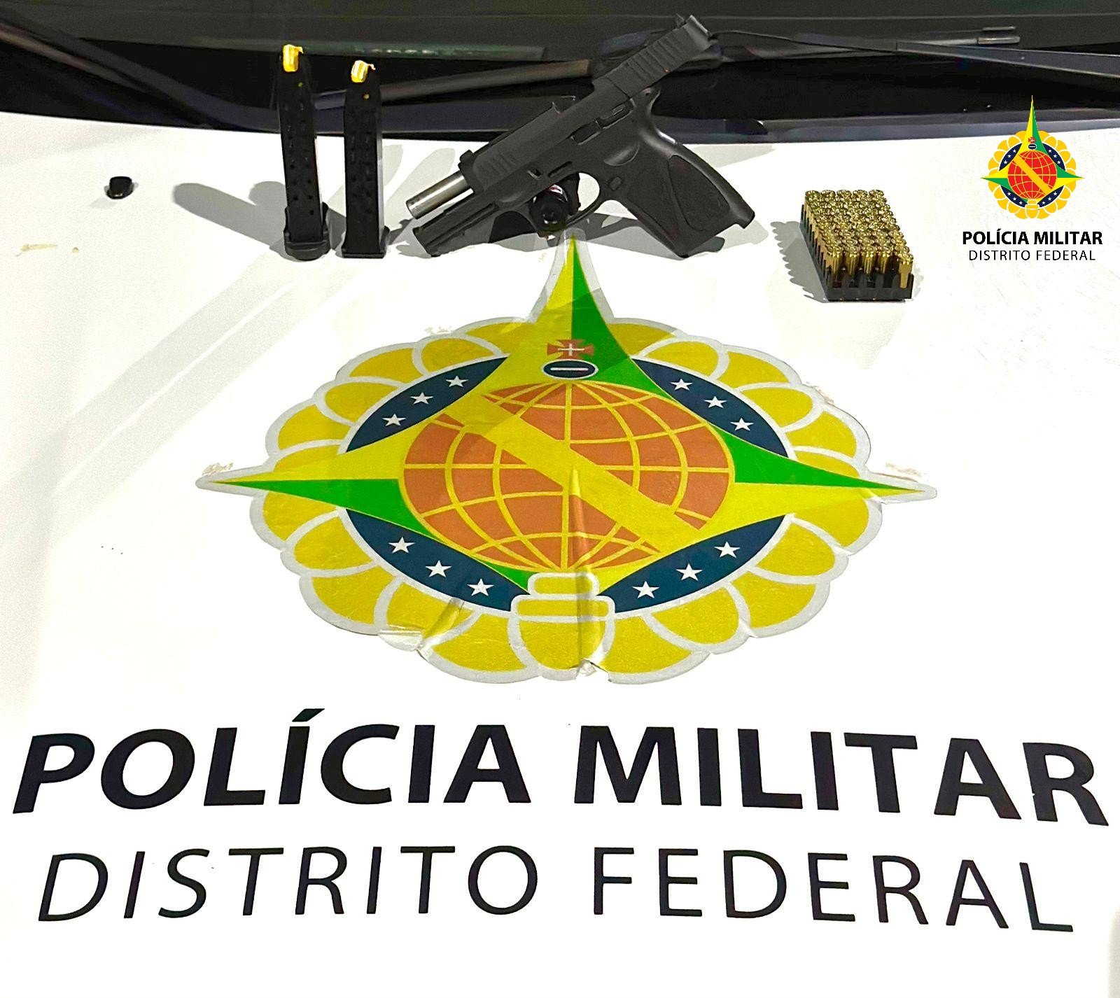 PMDF apreende pistola 9mm durante ocorrência de violência doméstica em Ceilândia