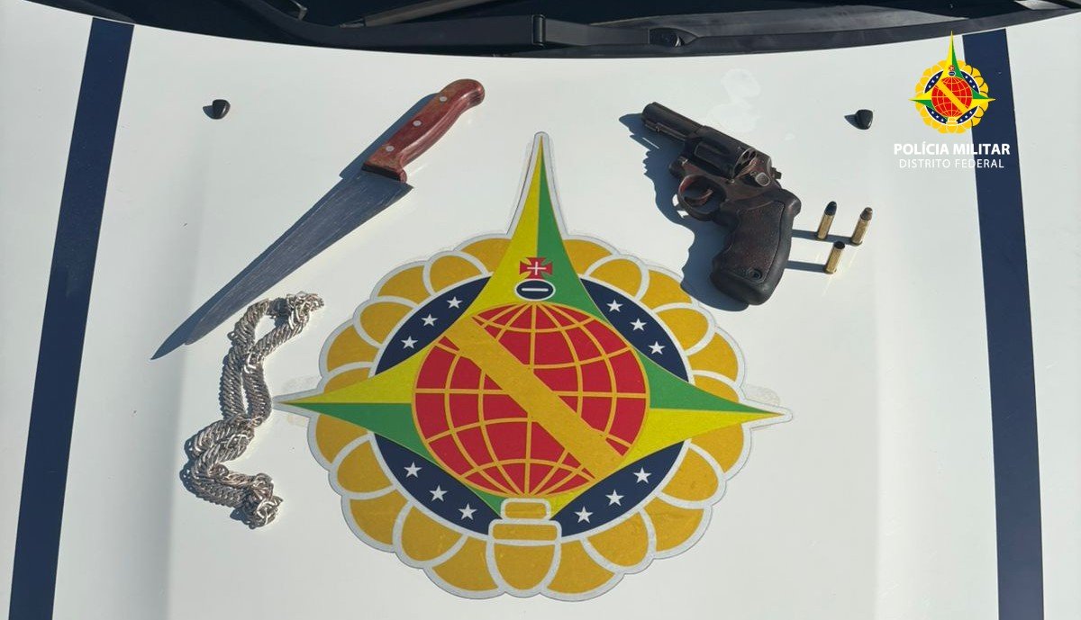 PMDF detém homem em surto psicótico armado no Riacho Fundo I PMDF detém homem em surto psicótico armado no Riacho Fundo I