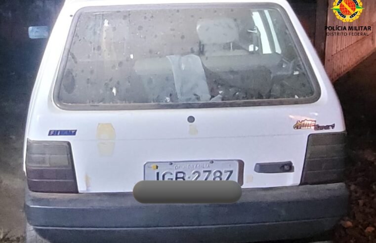 PMDF recupera veículo furtado em Ceilândia na noite de sábado