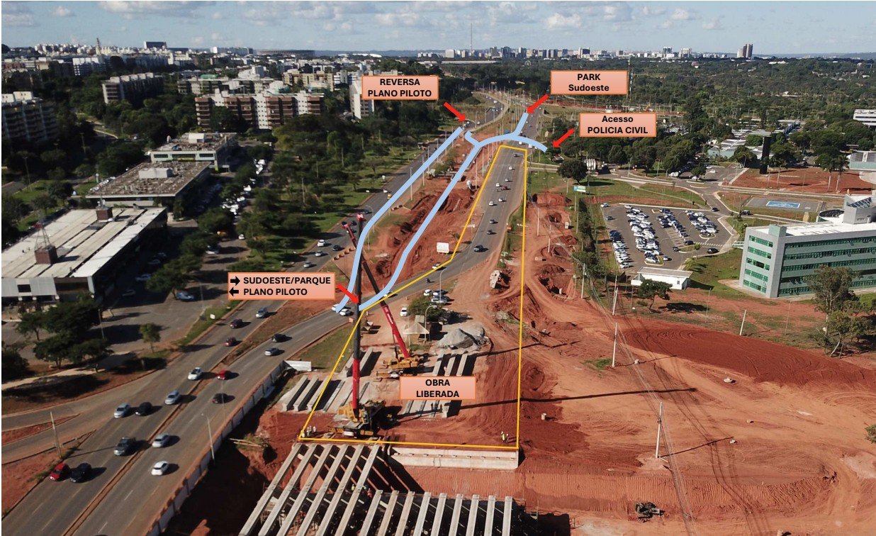 Para obras, novo desvio de trânsito será implantado na Epig a partir de quinta (5) Para obras, novo desvio de trânsito será implantado na Epig a partir de quinta (5)