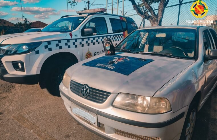Polícia Militar recupera carro roubado em Planaltina durante operação no Lago Sul