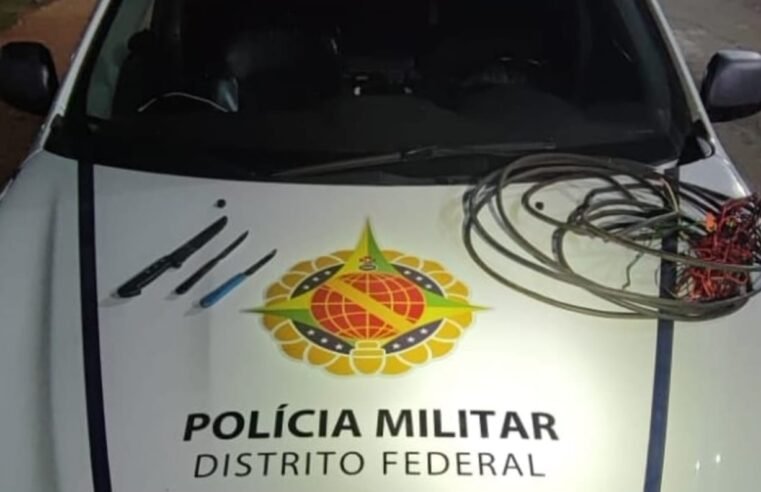 Ponto de bloqueio da PMDF resulta na prisão de dois foragidos da Justiça