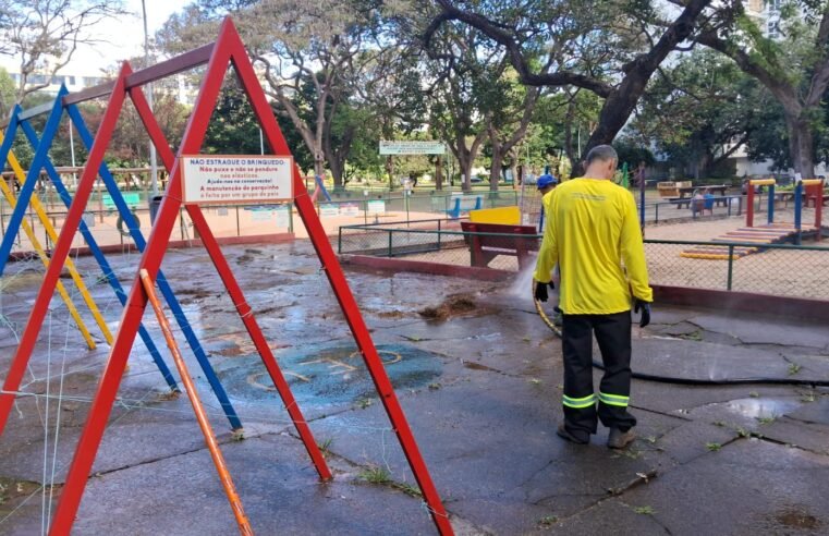 Praça Índio Pataxó Galdino Jesus dos Santos ganha mutirão de limpeza