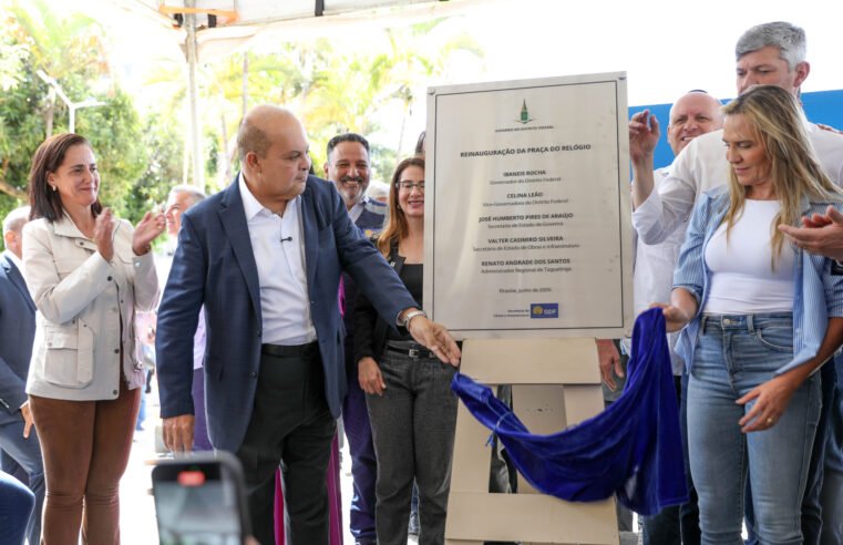 Praça do Relógio é reinaugurada no aniversário de 67 anos de Taguatinga