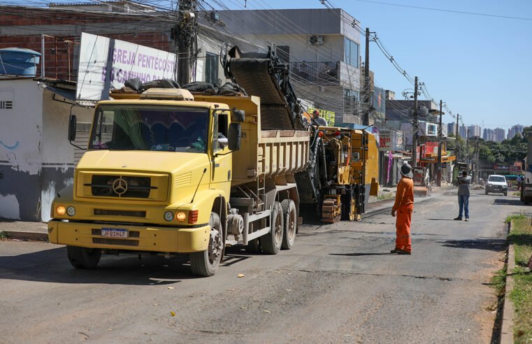 GDF inicia reforma da Avenida Brasília, em Arniqueira, com 4 km de asfalto novo