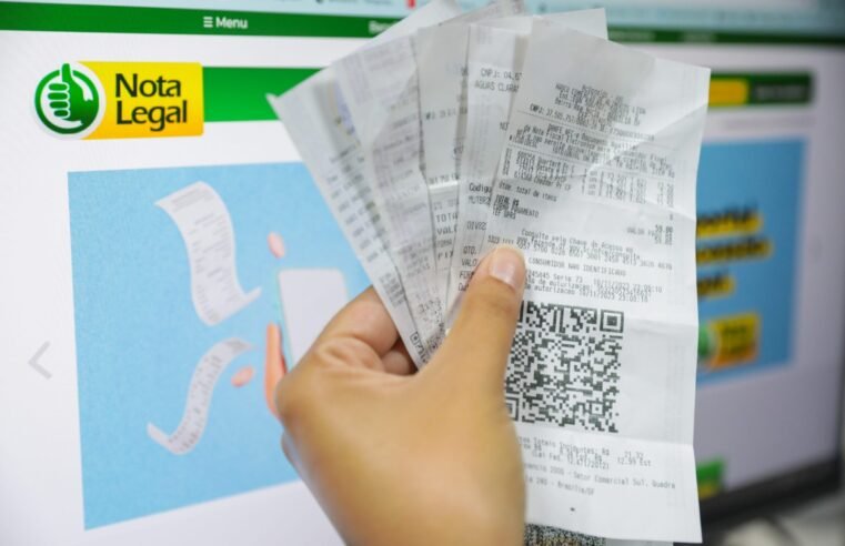 Prazo para indicar conta bancária no Nota Legal termina na sexta-feira (4)