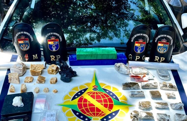 Ação da PM em Ceilândia resulta na apreensão de drogas após denúncia de agressão