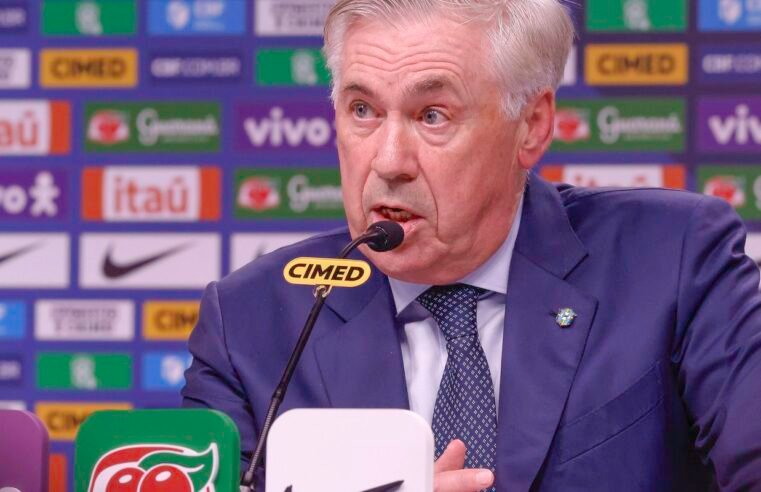 Ancelotti investe em novos jogadores em convocação para Eliminatórias