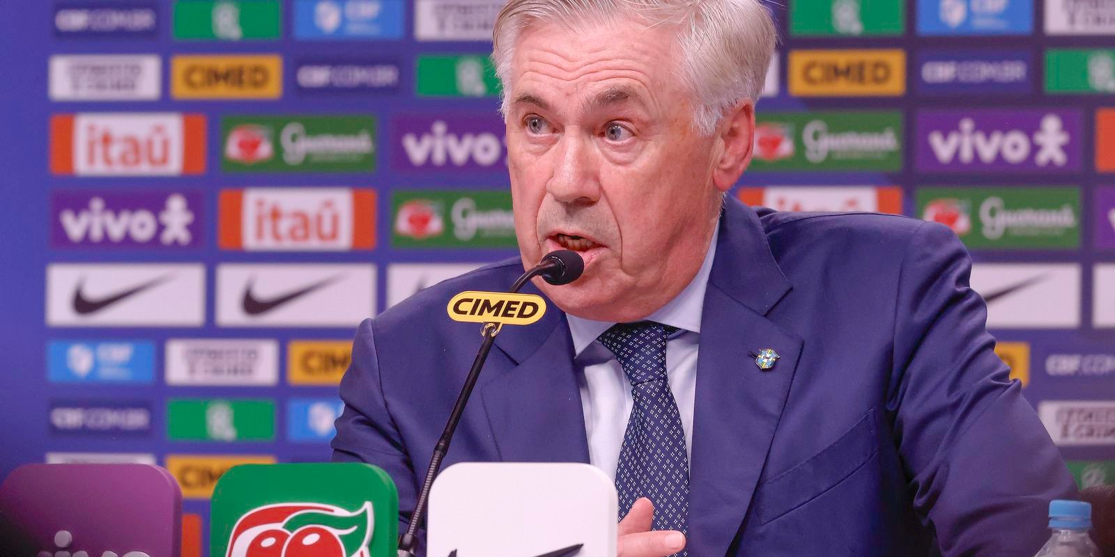 Ancelotti investe em novos jogadores em convocação para Eliminatórias Ancelotti investe em novos jogadores em convocação para Eliminatórias