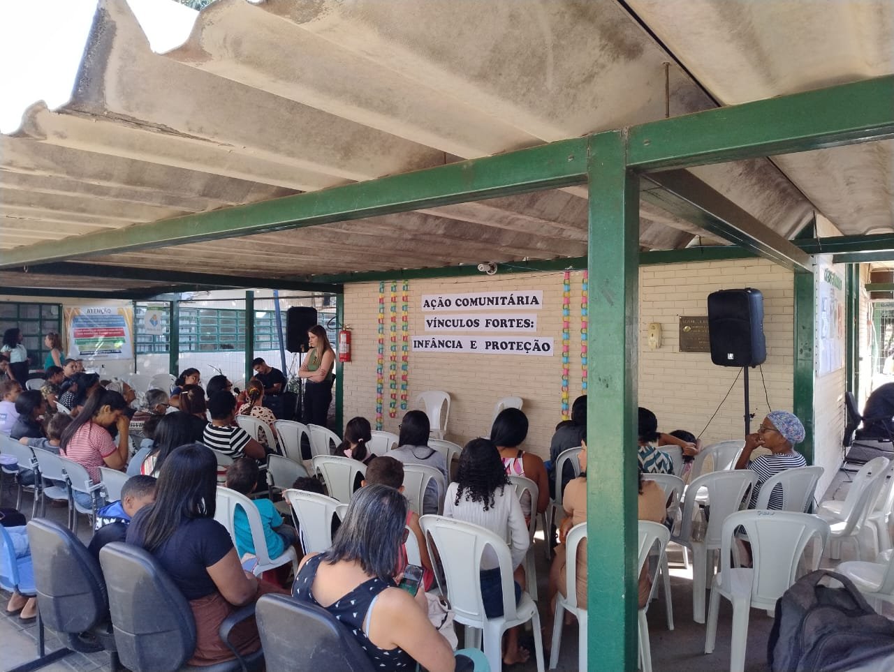 Cras Sobradinho realiza ação comunitária para fortalecer vínculos na primeira infância