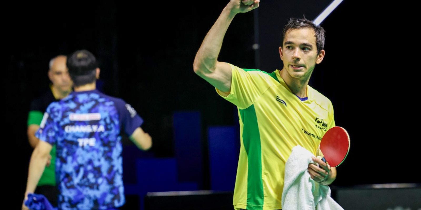 Hugo Calderano quer vaga na semifinal em Foz do Iguaçu Hugo Calderano quer vaga na semifinal em Foz do Iguaçu