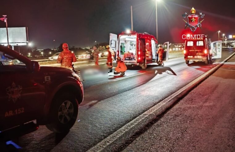 Mulher morre após atropelamento no Park Way; motorista fugiu do local