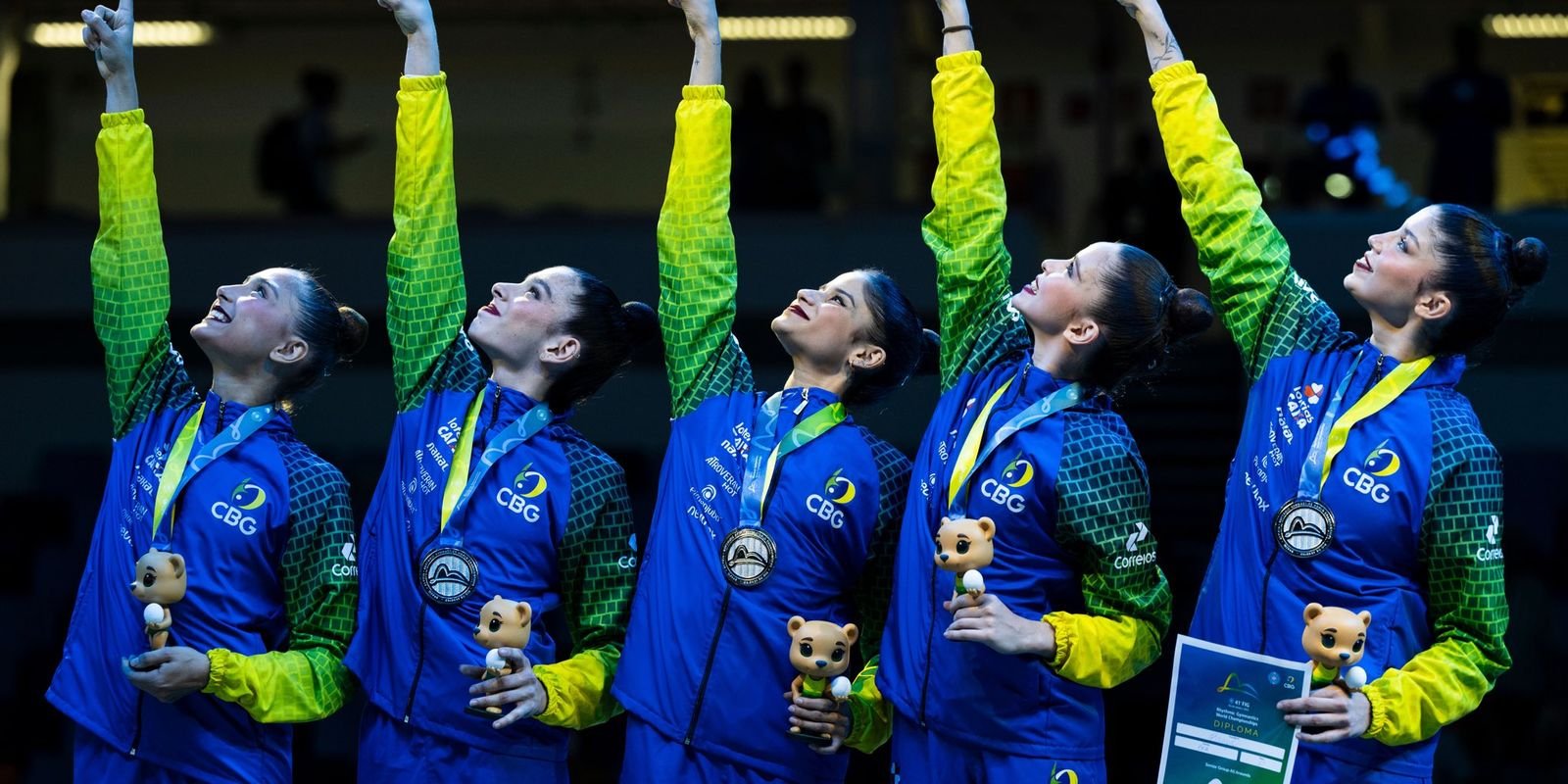 Mundial de GR: Brasil conquista prata inédita no conjunto geral Mundial de GR: Brasil conquista prata inédita no conjunto geral