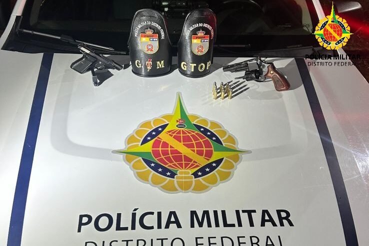 PMDF apreende armas de fogo e detém suspeito em operação na DF-180
