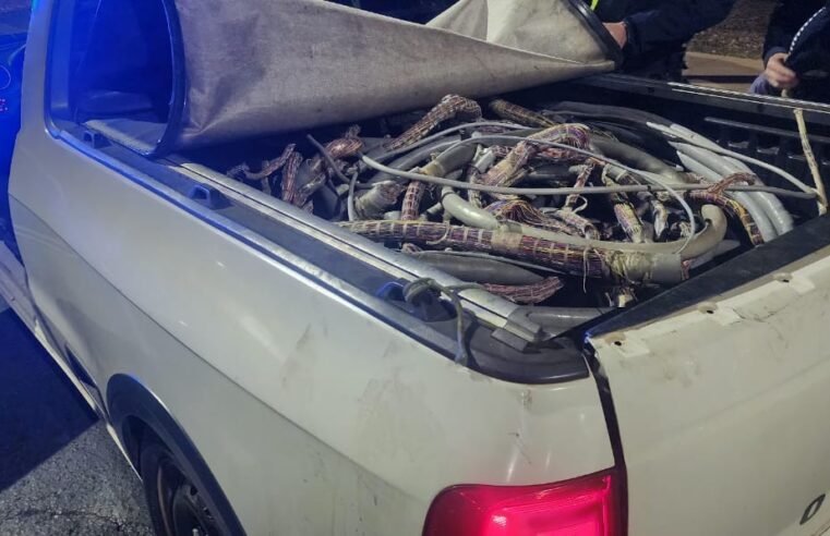 PMDF prende dupla suspeita de furtar cabos de energia em estação telefônica na Octogonal