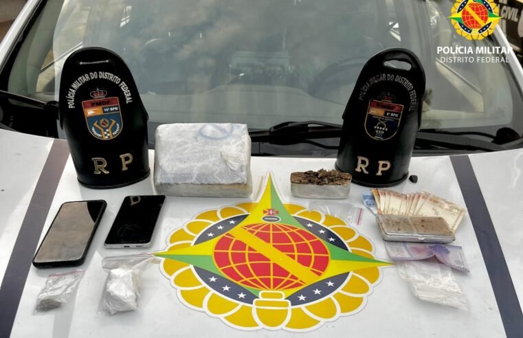 PMDF prende irmãos com drogas e dinheiro estrangeiro em Ceilândia Norte