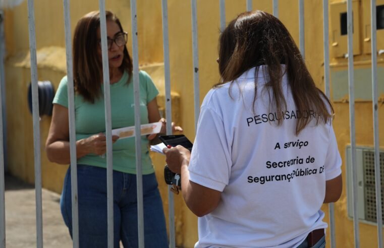 Pesquisa Distrital de Segurança Pública finaliza primeiro mês de coleta de dados