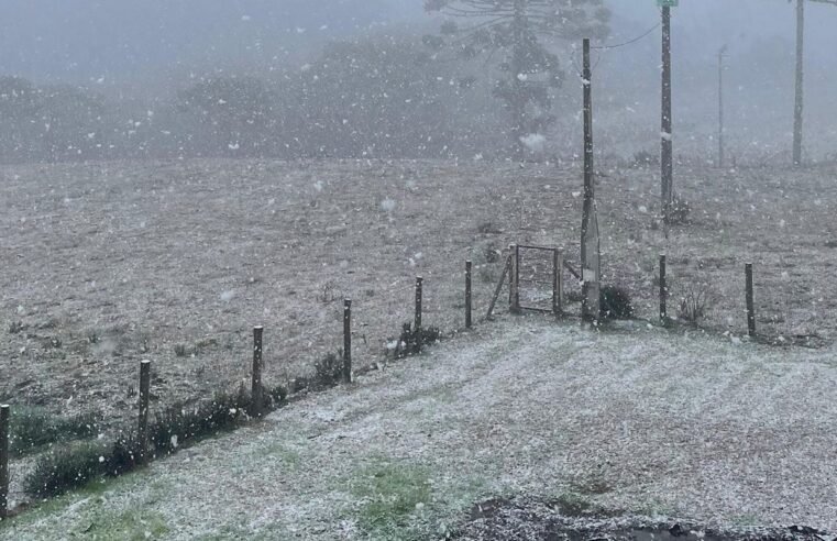 Rio Grande do Sul registra neve em algumas localidades