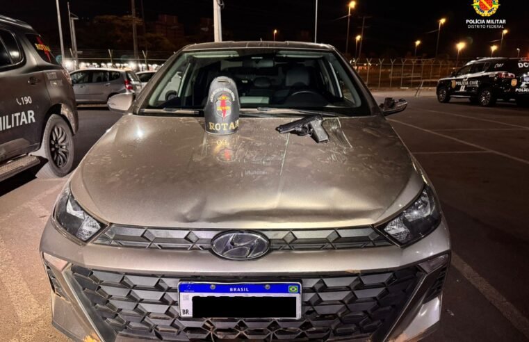 Rotam recupera carro roubado e apreende adolescentes envolvidos no crime no DF