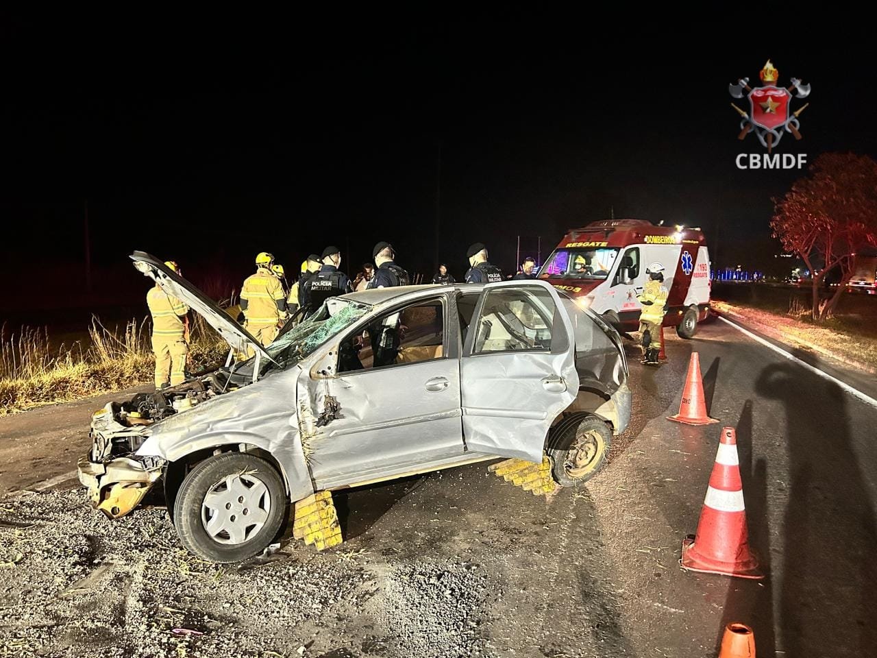 Veículo capota em Santa Maria; sinistro não resultou em feridos graves Veículo capota em Santa Maria; sinistro não resultou em feridos graves