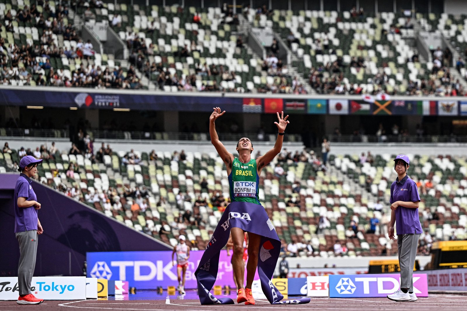 Caio Bonfim dá ao Brasil seu primeiro título mundial na marcha atlética