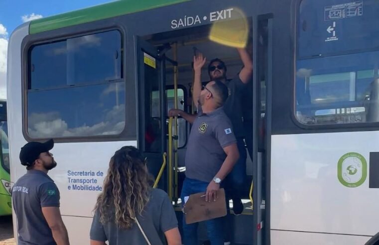Operação fiscaliza transporte público do DF com foco na acessibilidade dos ônibus