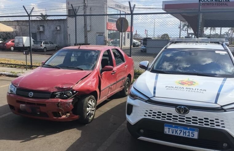 PMDF prende homem após perseguição e recupera veículo roubado em Taguatinga