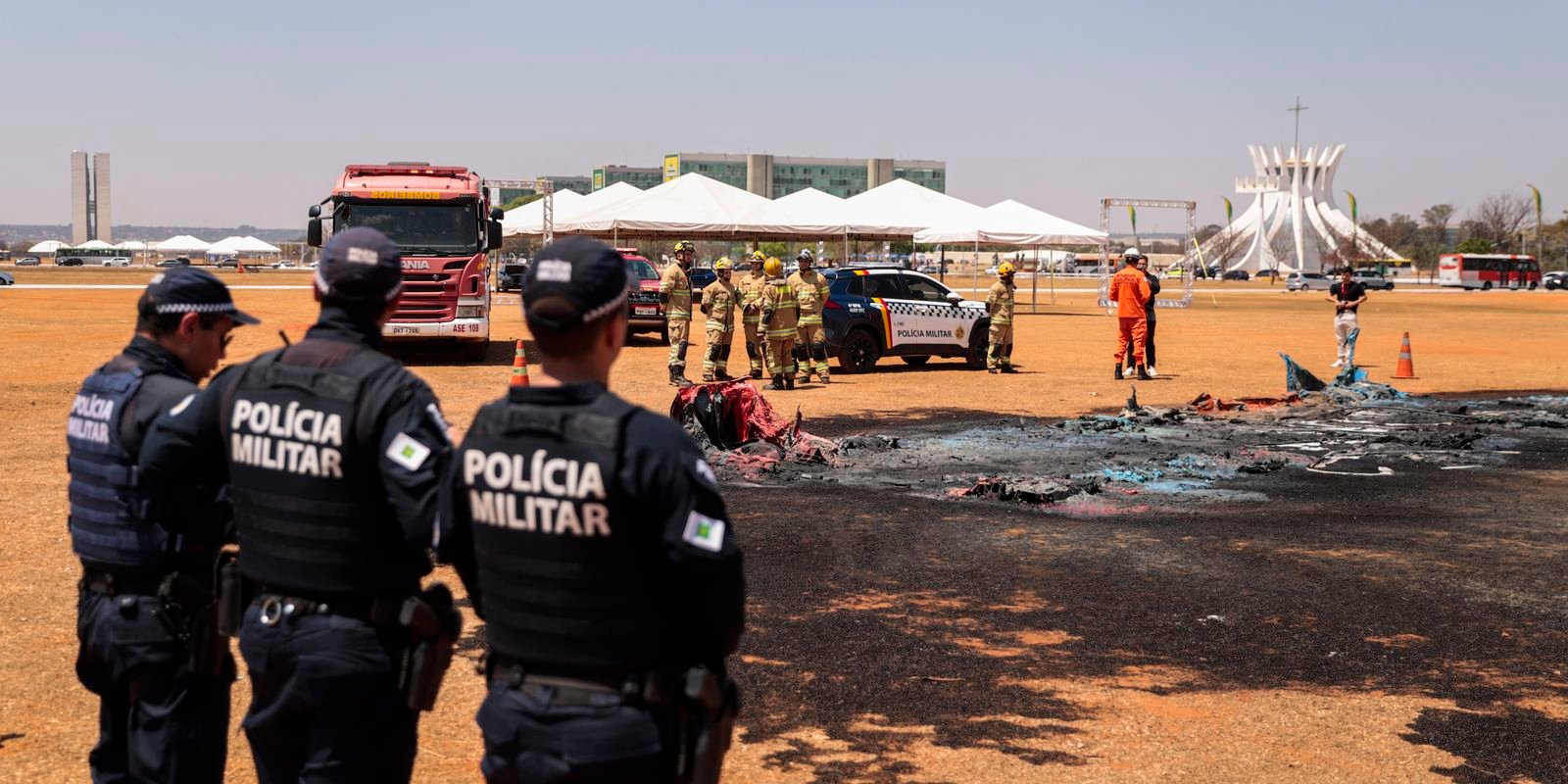 Preso por incendiar banheiros químicos vive em situação de rua, diz PM Preso por incendiar banheiros químicos vive em situação de rua, diz PM