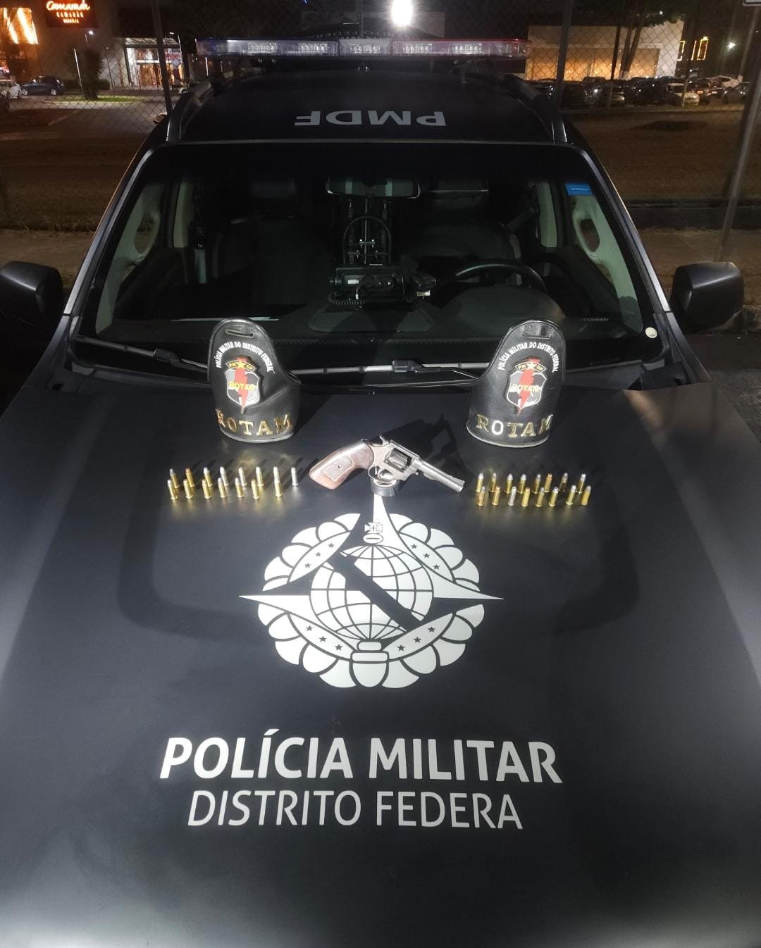 ROTAM apreende revólver calibre .38 e 31 munições na Asa Norte