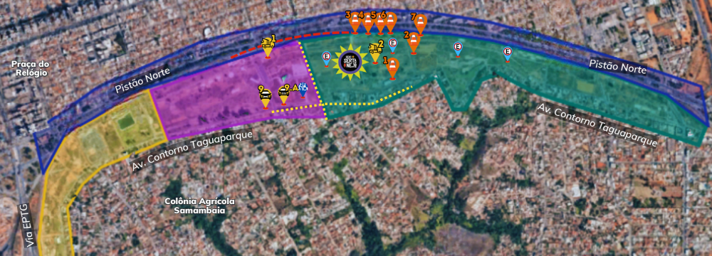 Trânsito em Taguatinga terá alterações no fim de semana