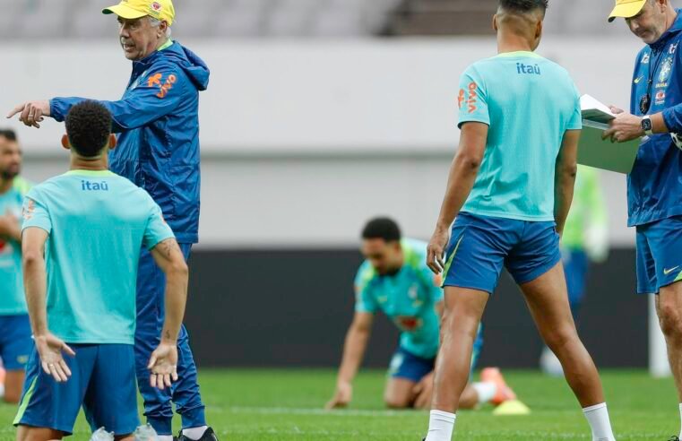 Ancelotti aposta no esquema 4-4-2 diante da Coreia do Sul