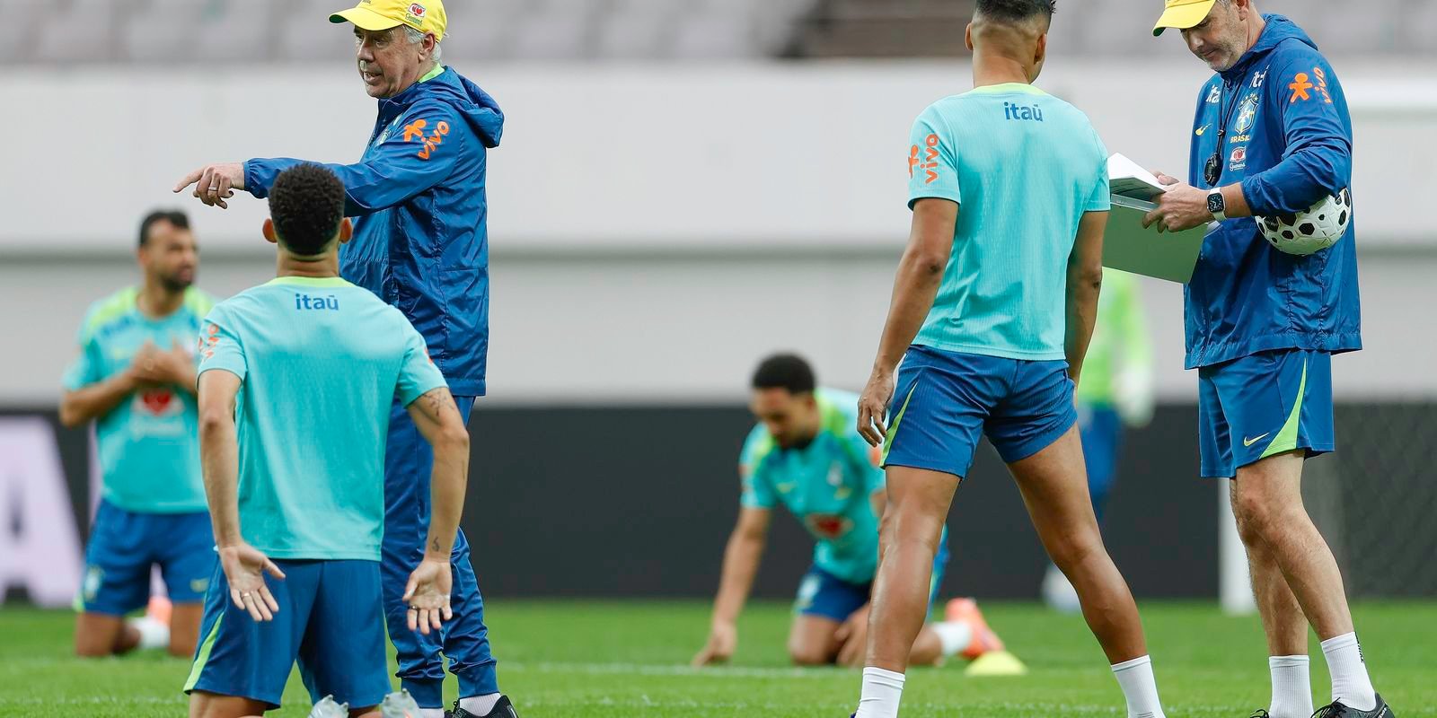 Ancelotti aposta no esquema 4-4-2 diante da Coreia do Sul