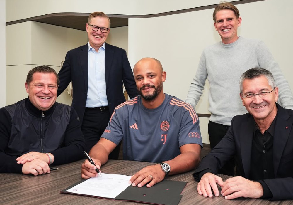 Bayern de Munique renova com técnico Vincent Kompany até 2029