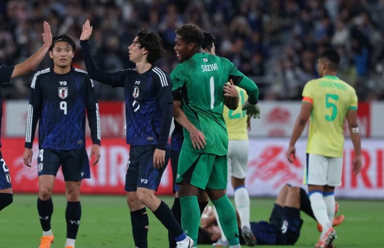 Brasil amarga derrota histórica para o Japão em amistoso em Tóquio