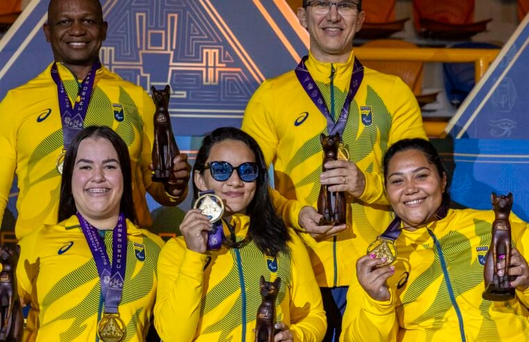 Brasil fecha Mundial de halterofilismo com ouro nas equipes femininas