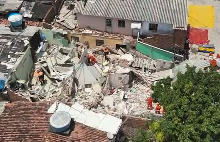 Desabamento em Olinda deixa dois mortos e feridos