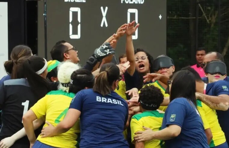 Estreante, Brasil avança às semifinais do Mundial de cegas na Índia