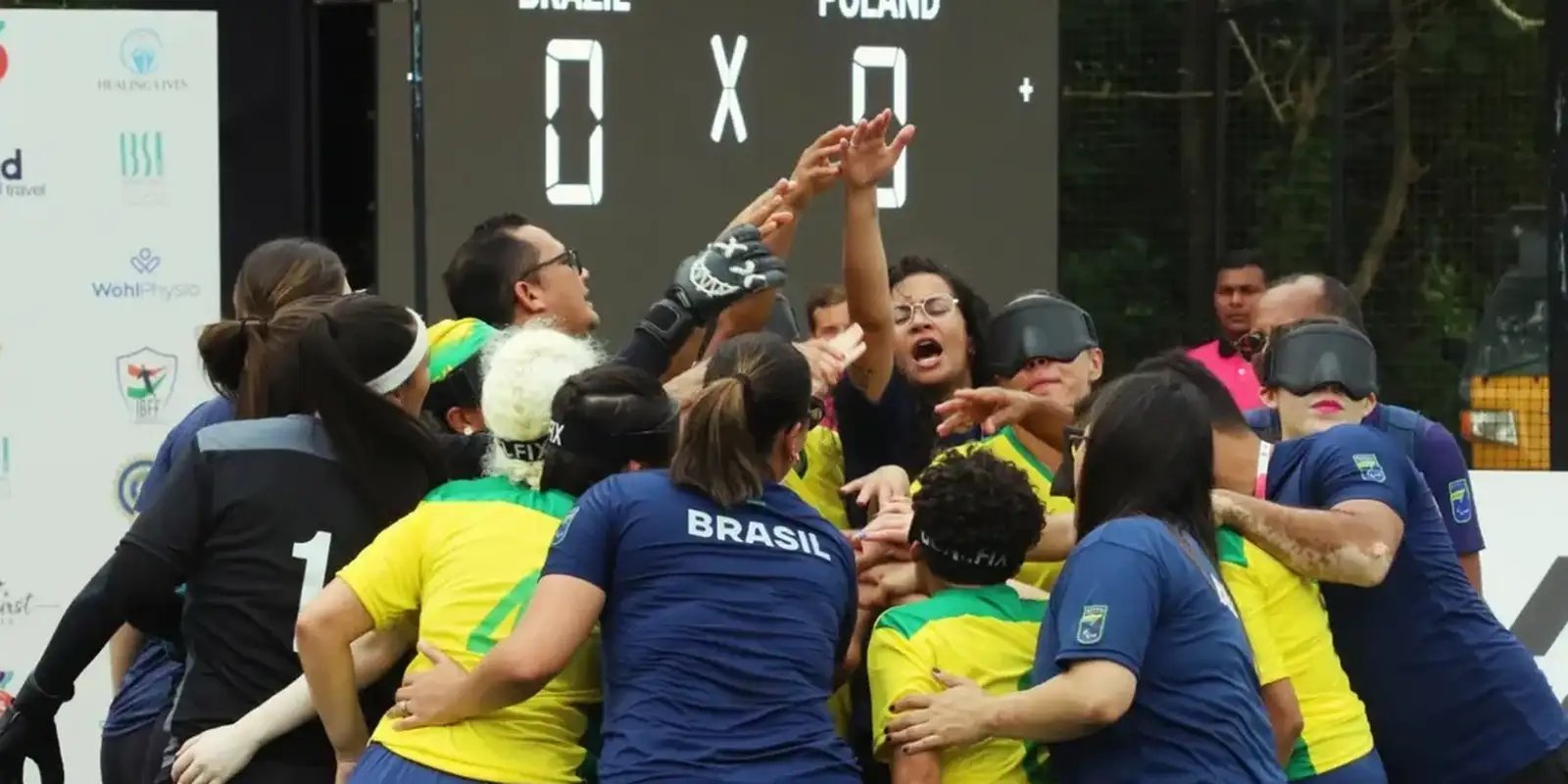 Estreante, Brasil avança às semifinais do Mundial de futebol de cegas Estreante, Brasil avança às semifinais do Mundial de futebol de cegas