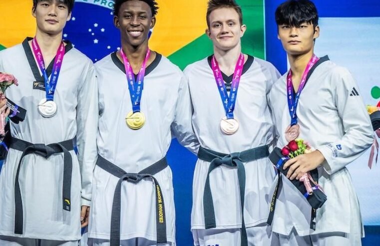 Henrique Marques conquista 2º ouro brasileiro no Mundial de Taekwondo