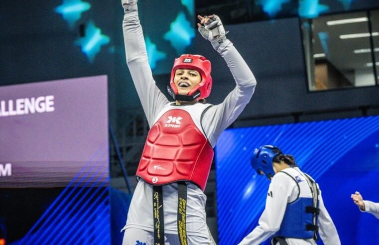 Maria Clara Pacheco é campeã mundial de taekwondo na China Maria Clara Pacheco é campeã mundial de taekwondo na China